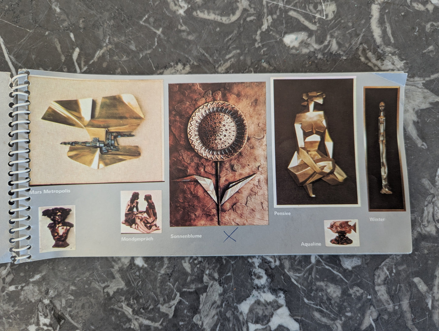 Giovanni Schoeman Metall Wandskulptur „Sonnenblume“ Relief Kunstwerk