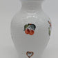 Herend Porzellan Vase Handbemalt mit Blumenmotiv Goldrand Dekoration