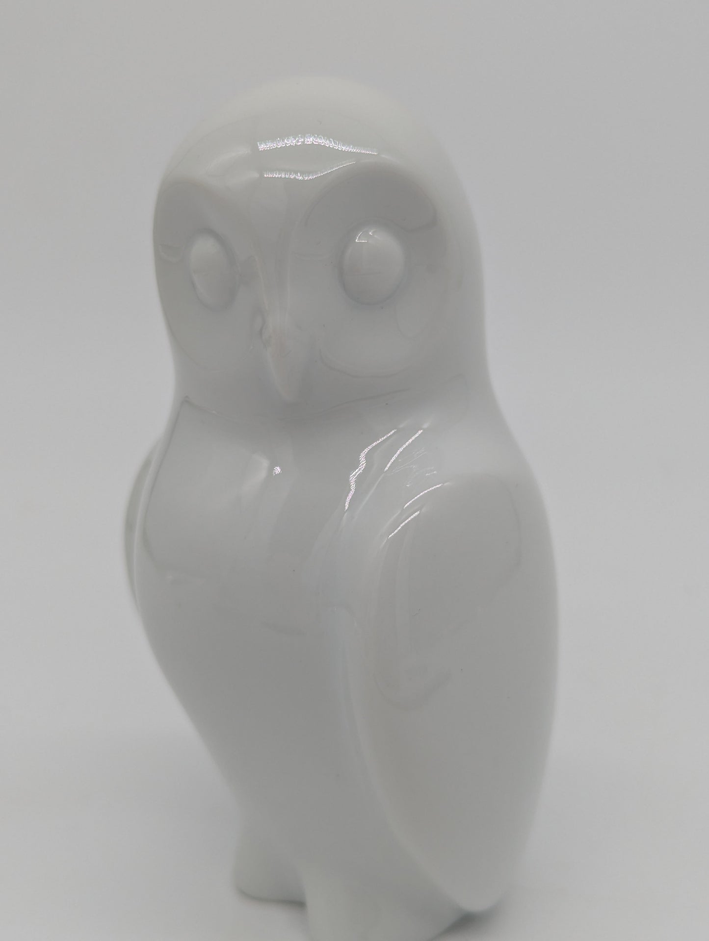 Fürstenberg Porzellanfigur Eule Weißporzellan Modern Design