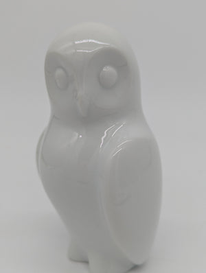 Fürstenberg Porzellanfigur Eule Weißporzellan Modern Design