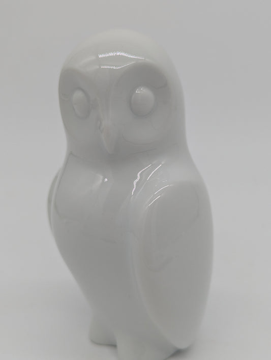 Fürstenberg Porzellanfigur Eule Weißporzellan Modern Design