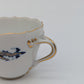 Meissen Porzellan Mokkaset Reicher Drache Blau Gold Tasse Untertasse