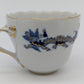 Meissen Porzellan Mokkaset Reicher Drache Blau Gold Tasse Untertasse
