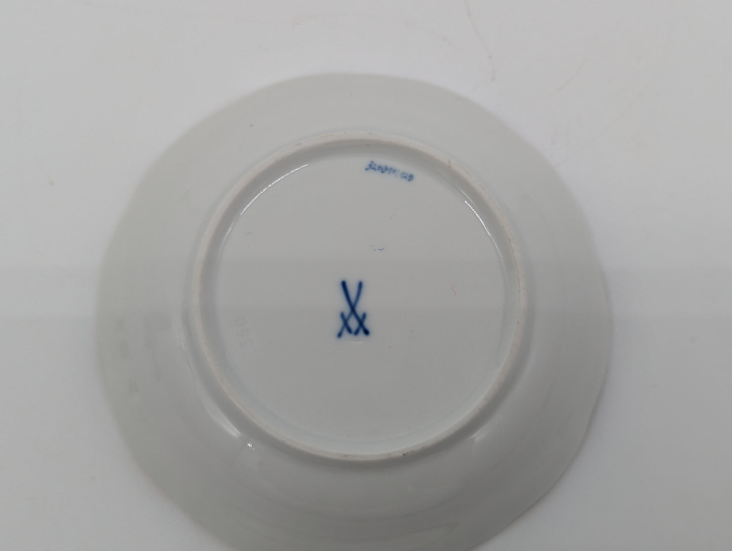 Meissen Porzellan Mokkaset Reicher Drache Blau Gold Tasse Untertasse