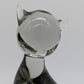 Livio Seguso Murano Glasfigur Katze Rauchglas signiert Italien Designglas