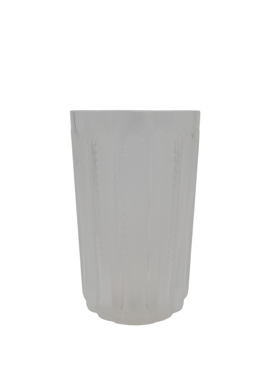 Lalique France Kristallbecher Jaffa satiniert Reliefglas signiert