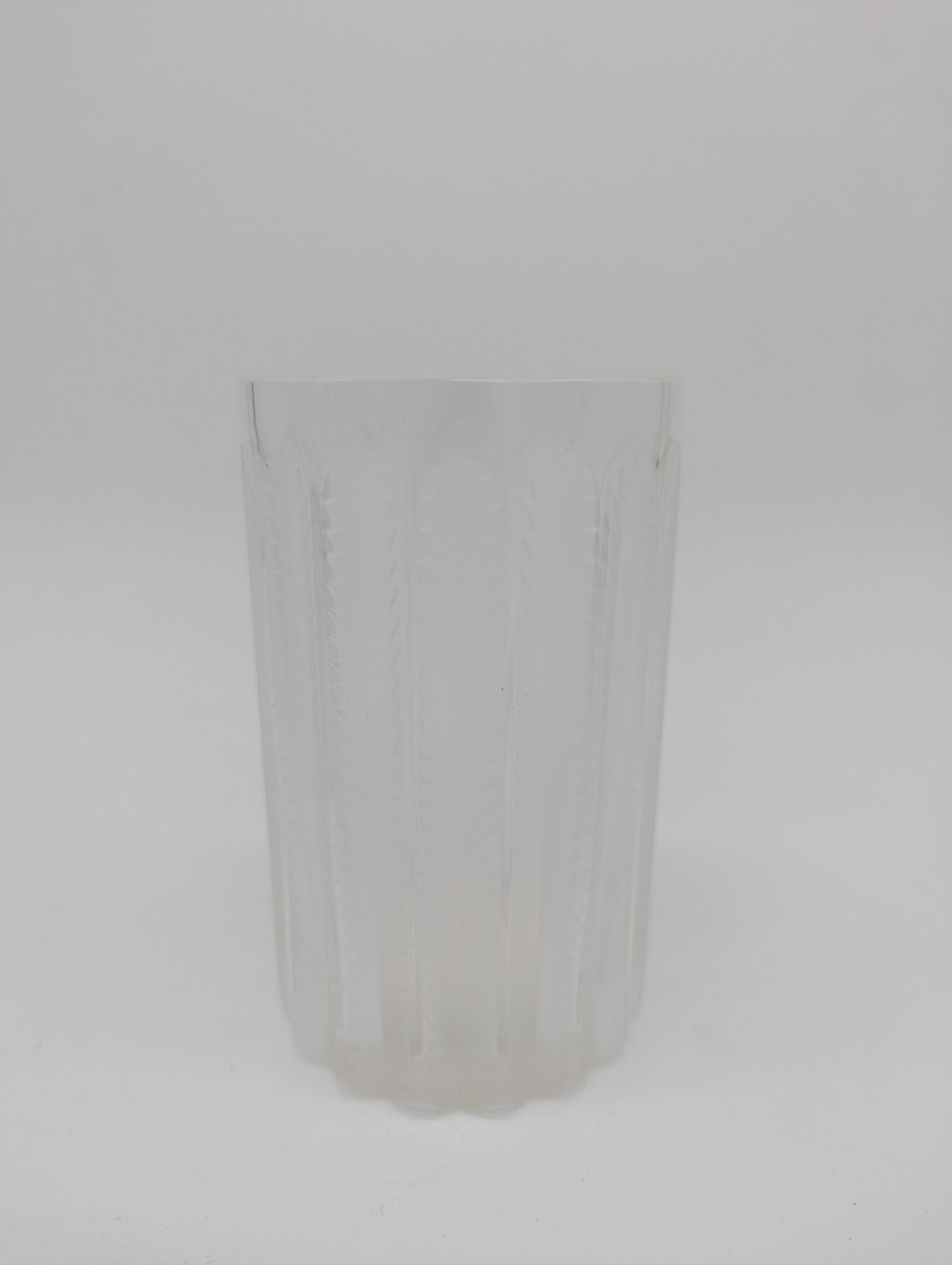 Lalique France Kristallbecher Jaffa satiniert Reliefglas signiert