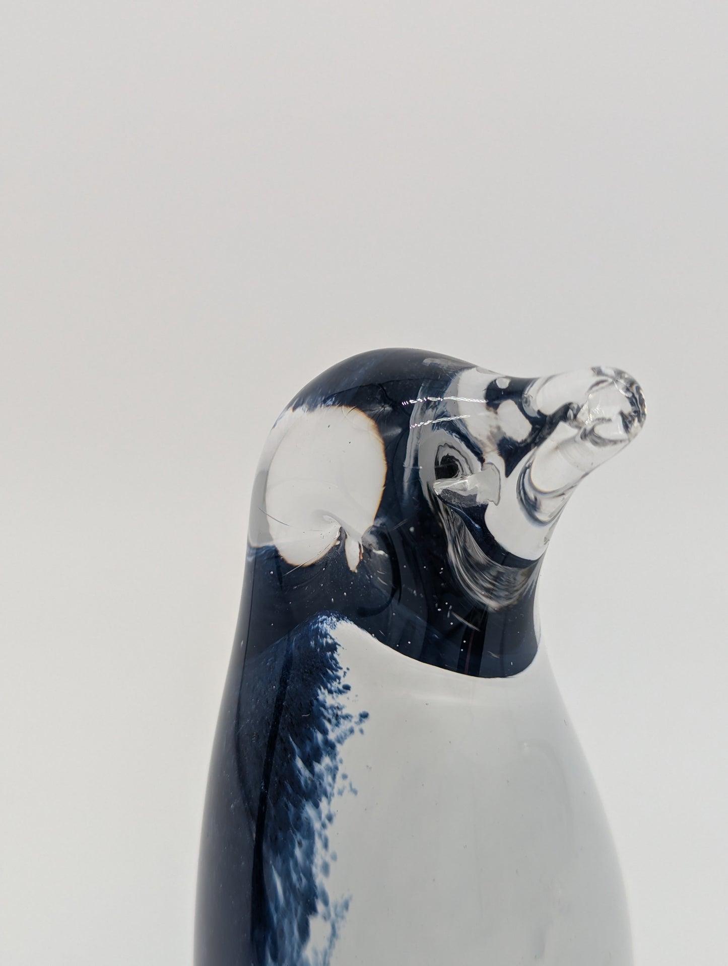 Guldkrokens Hjo Schweden Glasfigur Pinguin handgeblasen Studioglas