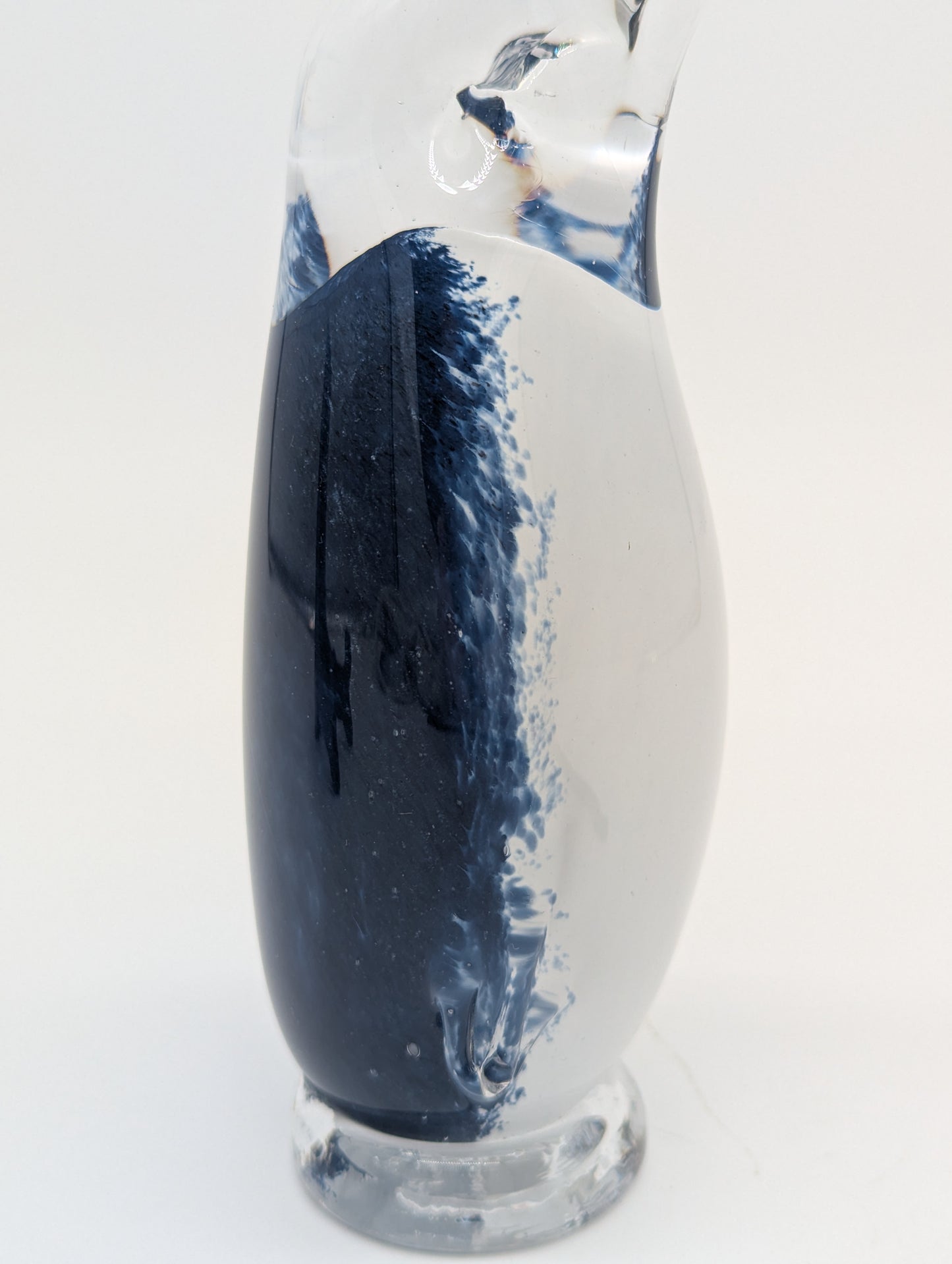 Guldkrokens Hjo Schweden Glasfigur Pinguin handgeblasen Studioglas