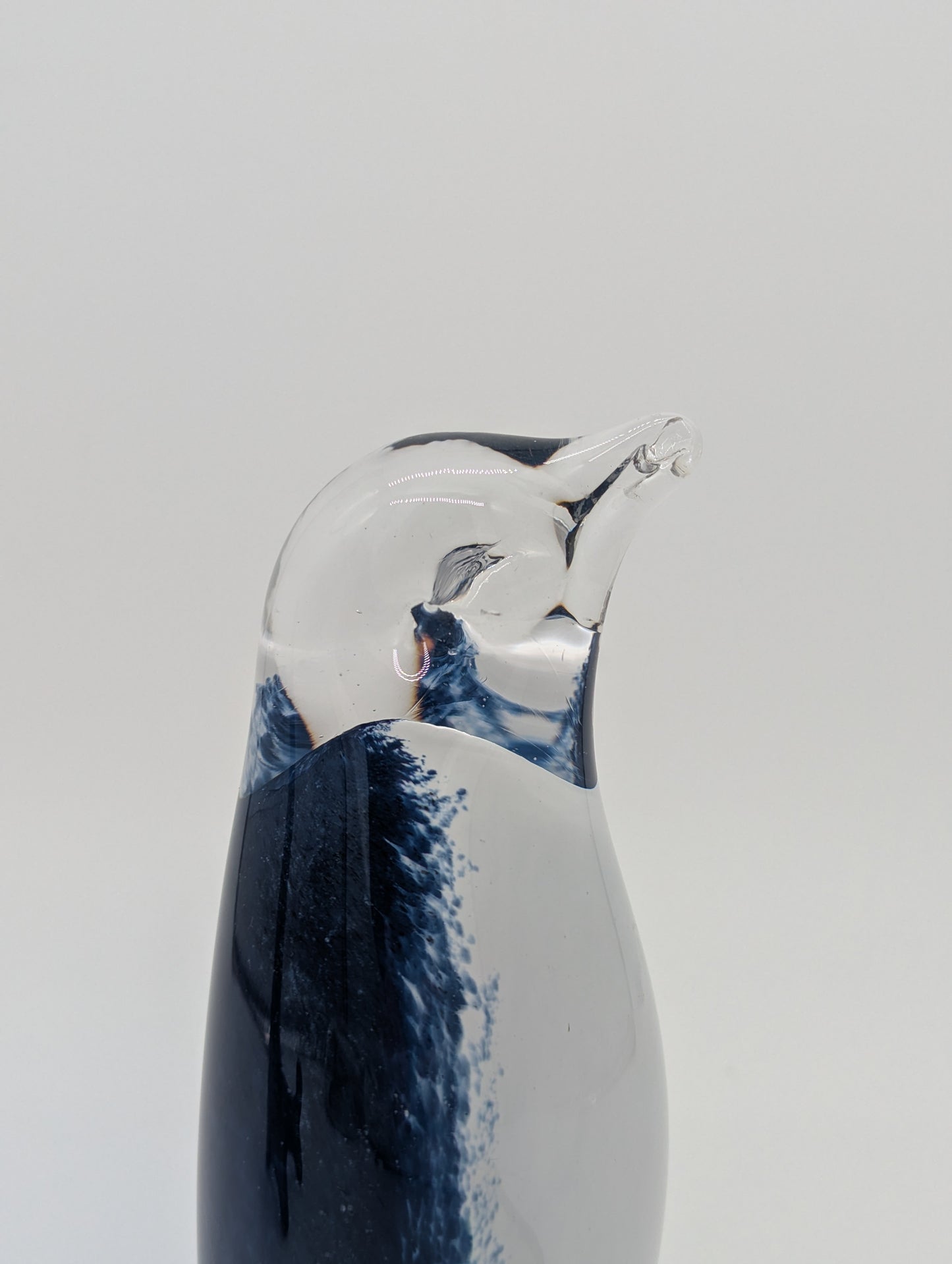 Guldkrokens Hjo Schweden Glasfigur Pinguin handgeblasen Studioglas