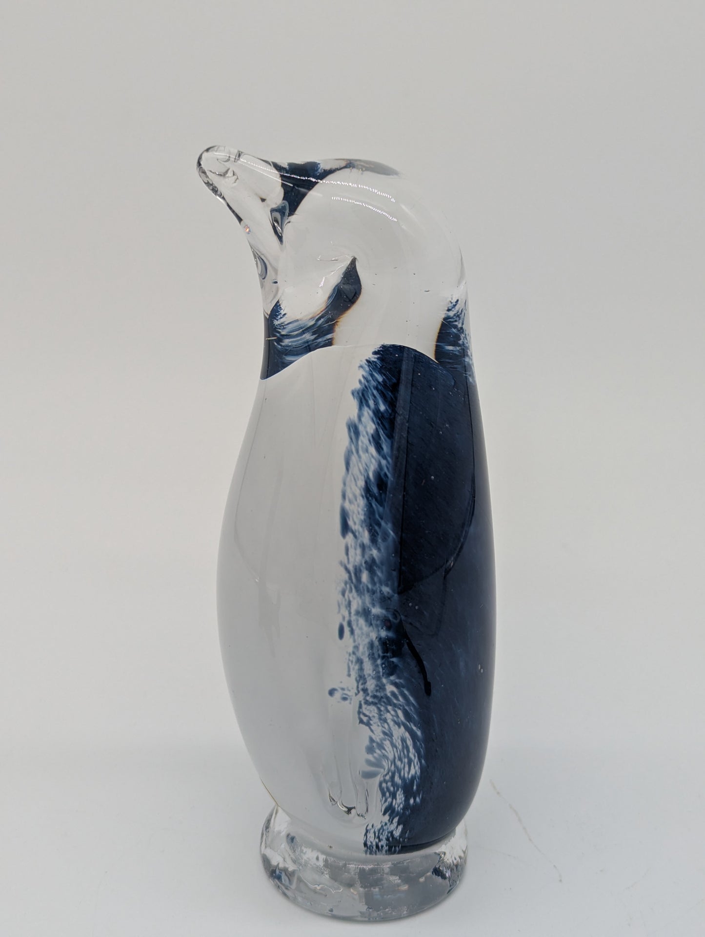 Guldkrokens Hjo Schweden Glasfigur Pinguin handgeblasen Studioglas