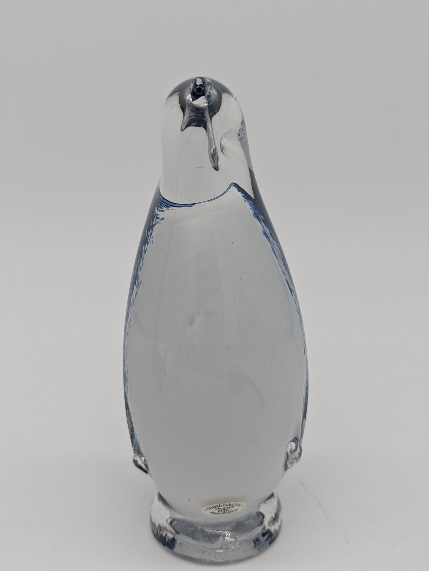 Guldkrokens Hjo Schweden Glasfigur Pinguin handgeblasen Studioglas