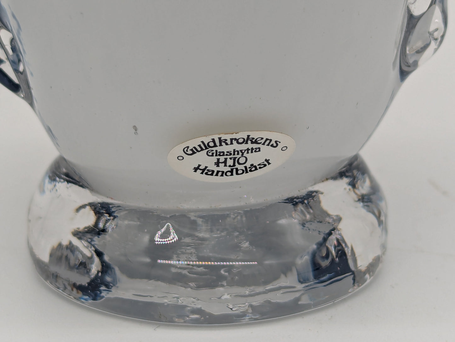 Guldkrokens Hjo Schweden Glasfigur Pinguin handgeblasen Studioglas