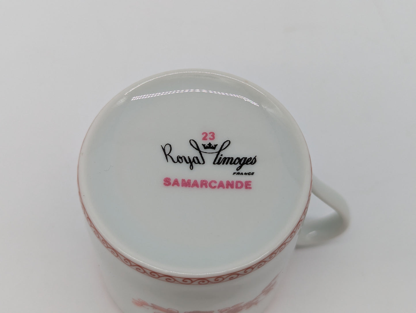 Royal Limoges Mokkaset Samarcande Porzellan Tasse Untertasse
