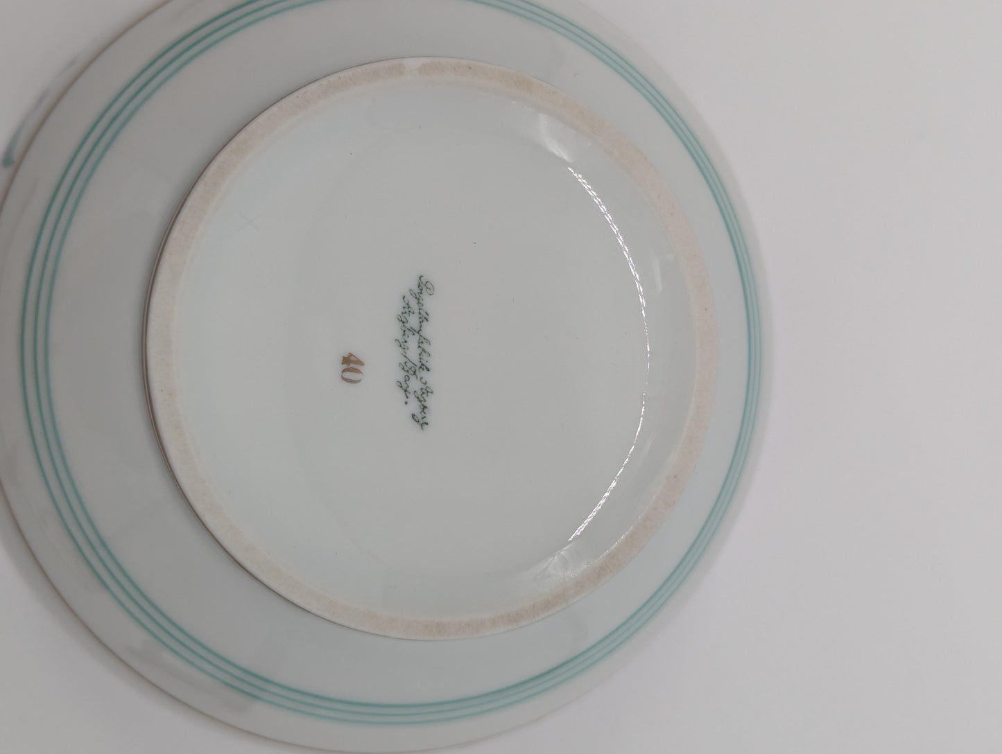 Arzberg Porzellan Dose mit Deckel Blumendekor handbemalt vergoldet