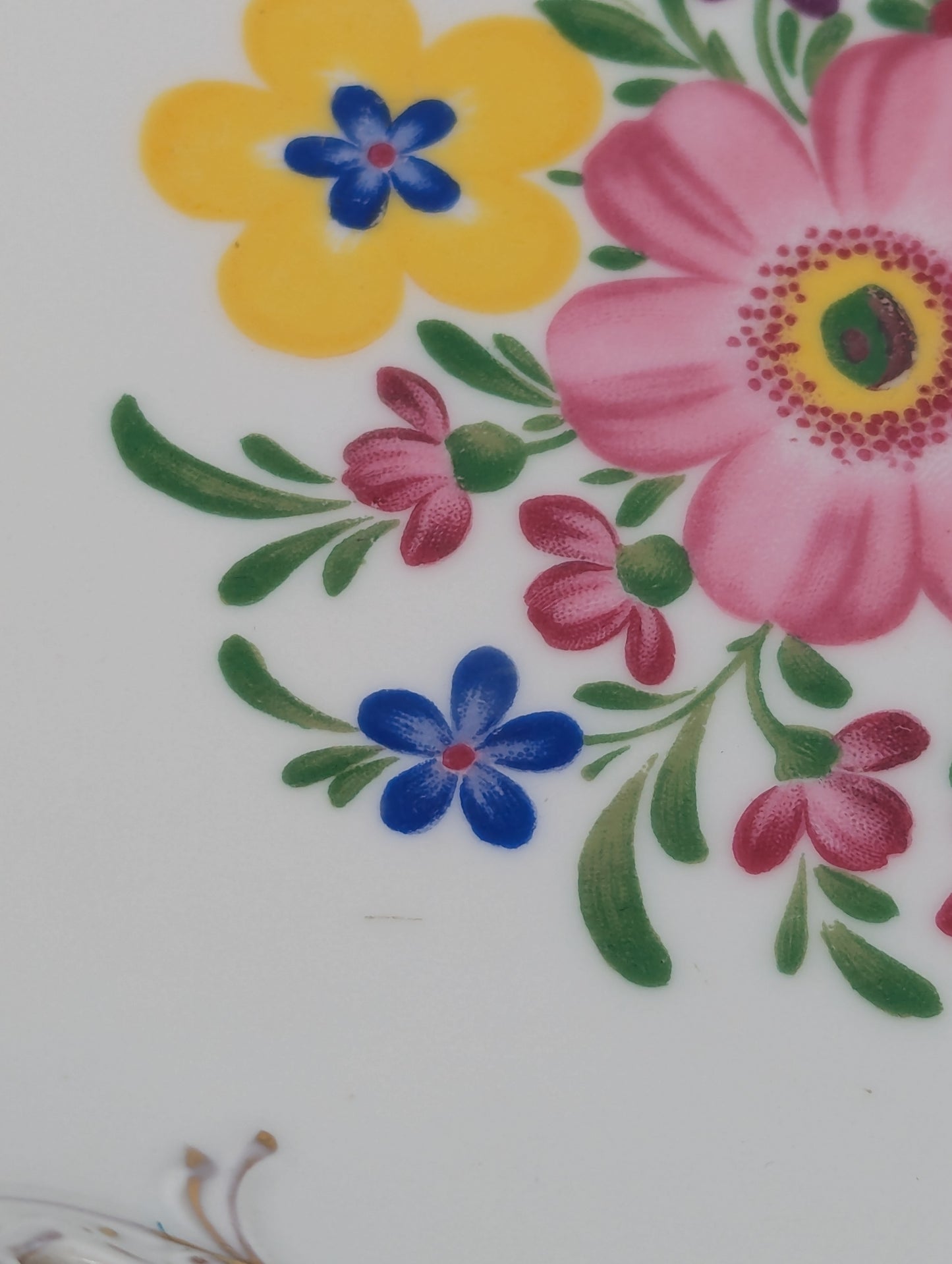 Rosenthal Molière Wandteller Blumendekor Durchbruch vergoldet