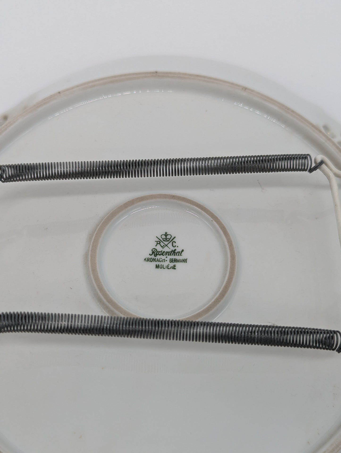 Rosenthal Molière Wandteller Blumendekor Durchbruch vergoldet