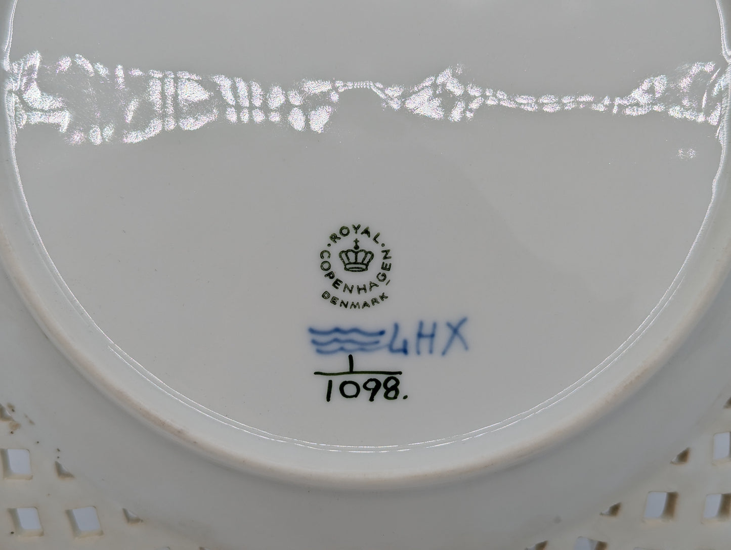 Royal Copenhagen Musselmalet Vollspitze Teller 1098 handbemalt