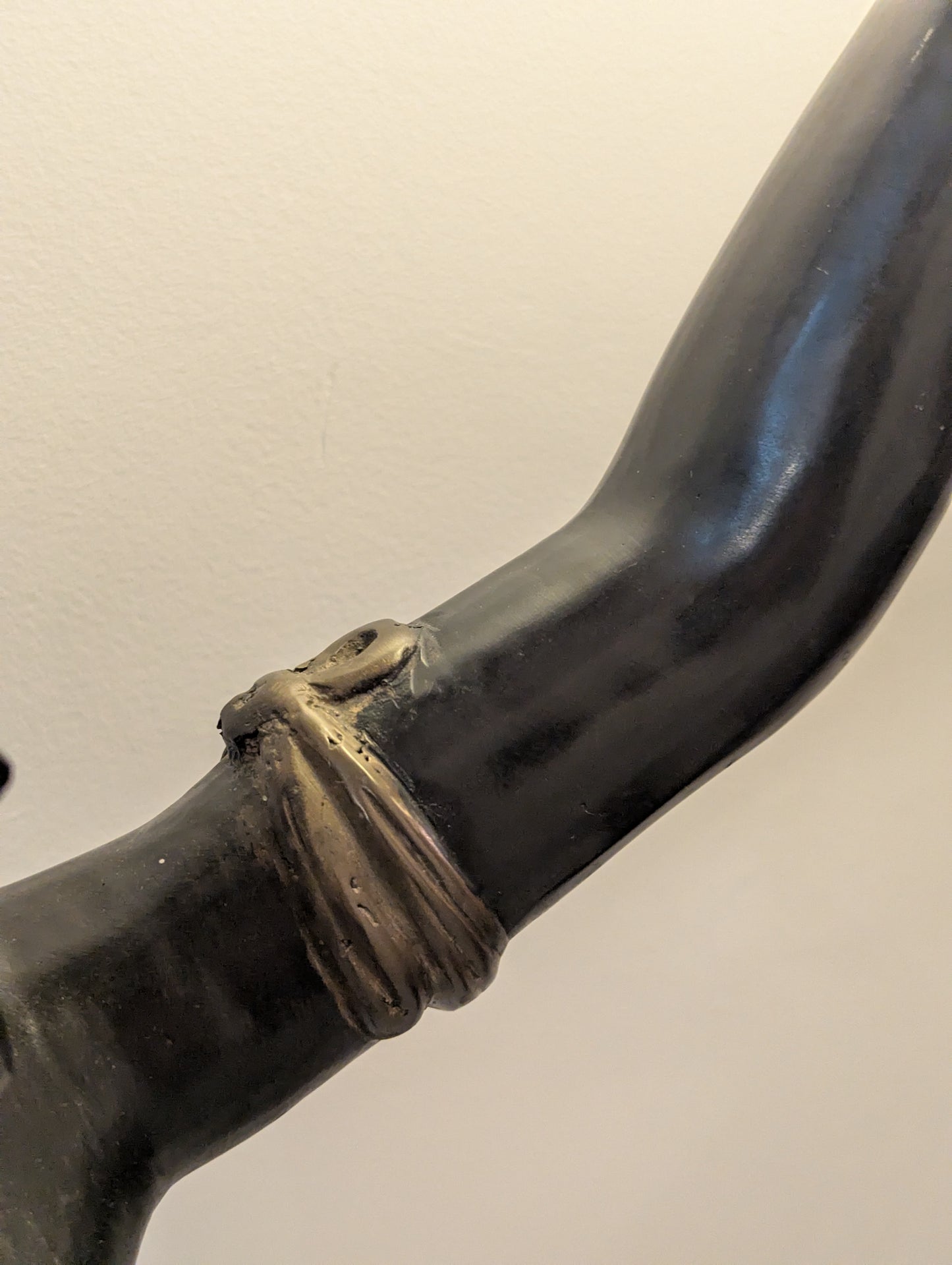 Paar Art Deco Bronze Lampen Tänzerinnen Figuren Lebensgroß