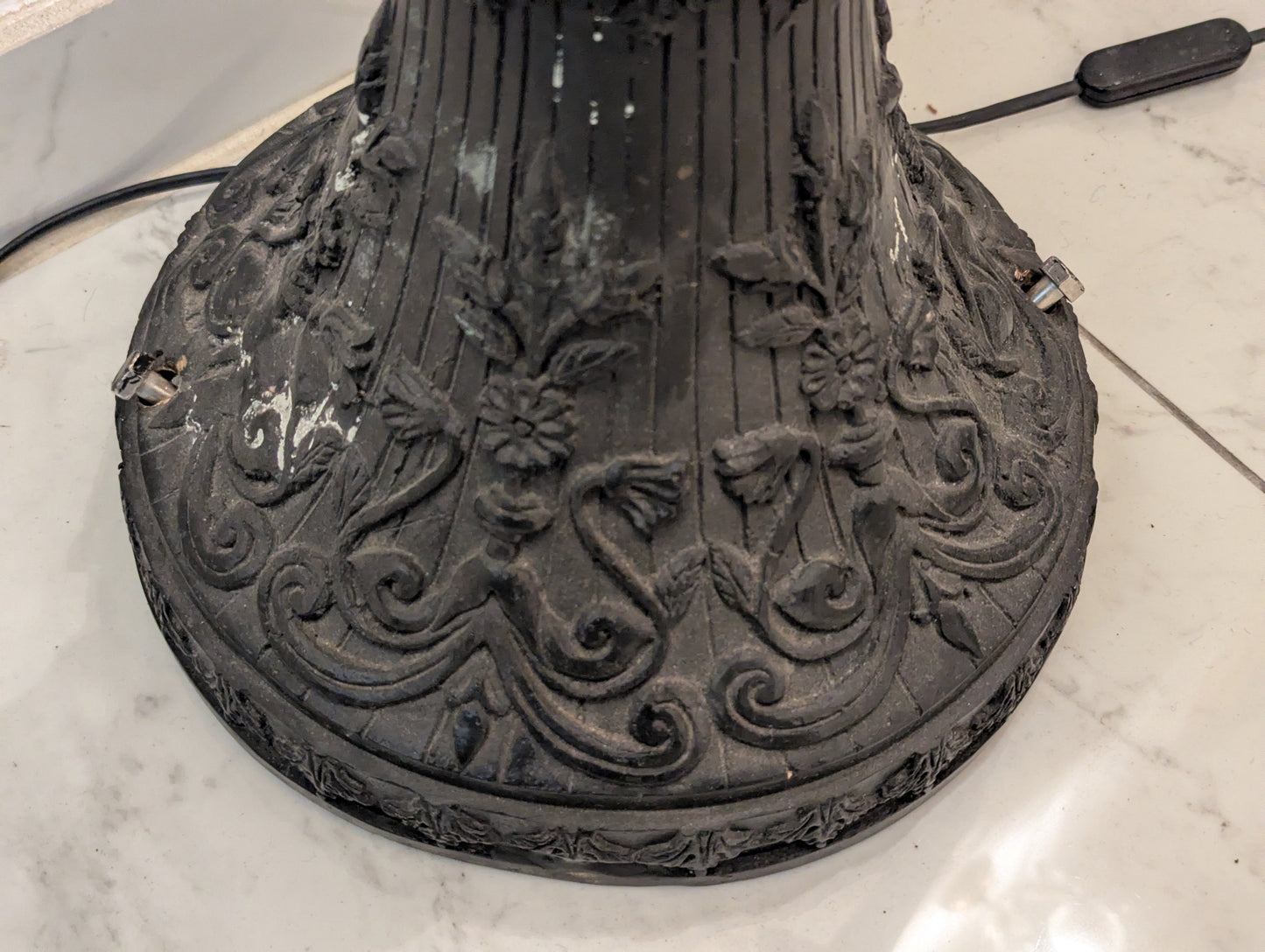 Paar Art Deco Bronze Lampen Tänzerinnen Figuren Lebensgroß