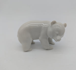 Porzellanfigur Bär Weiß Heinrich Germany Tierfigur
