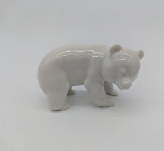 Porzellanfigur Bär Weiß Heinrich Germany Tierfigur