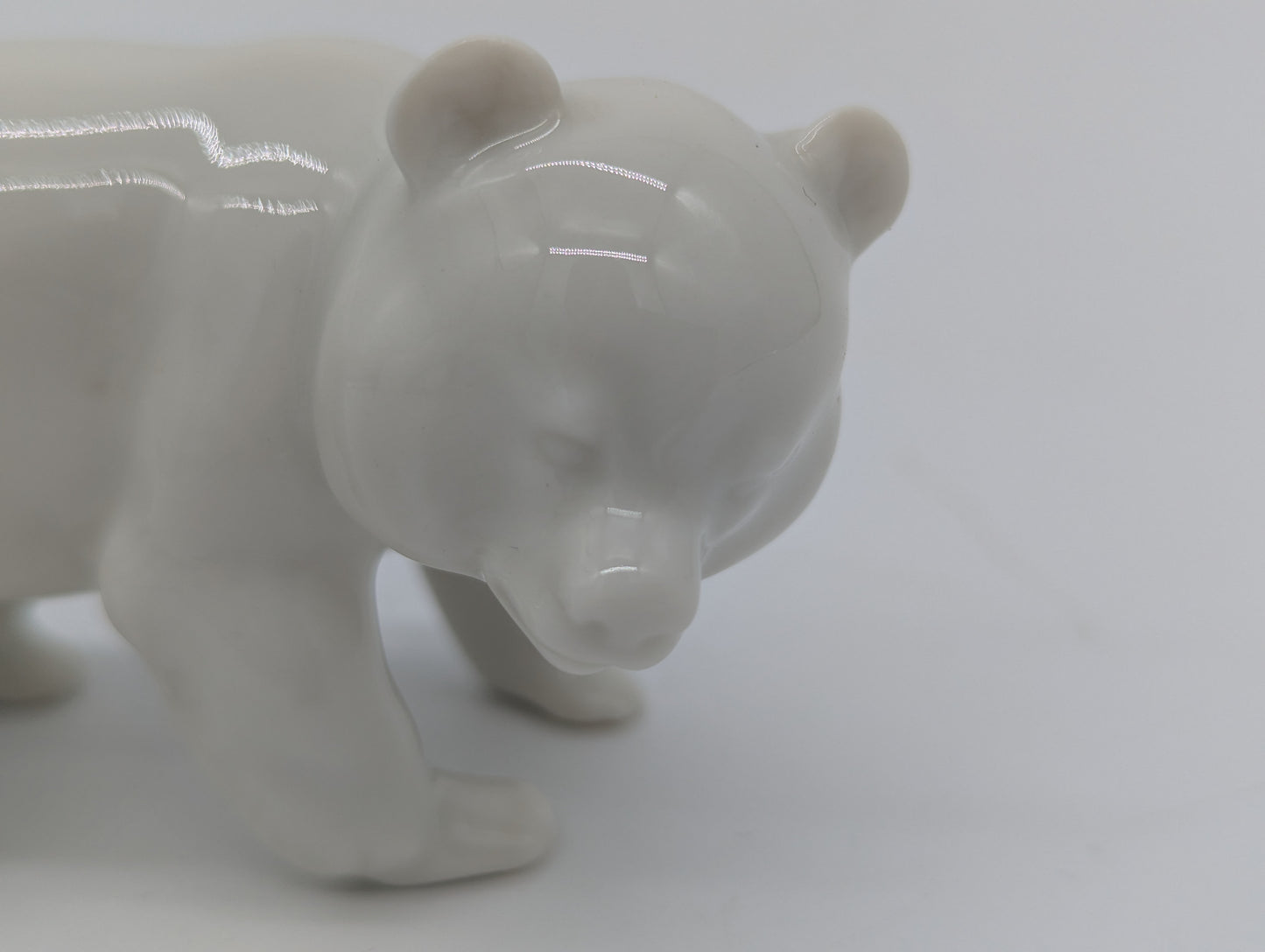 Porzellanfigur Bär Weiß Heinrich Germany Tierfigur