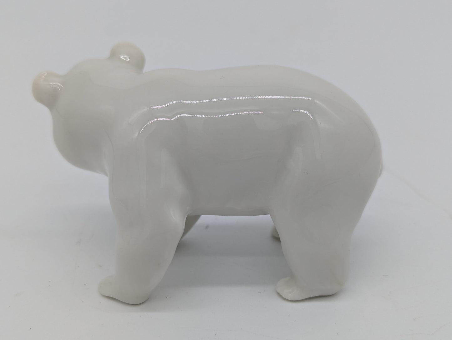 Porzellanfigur Bär Weiß Heinrich Germany Tierfigur