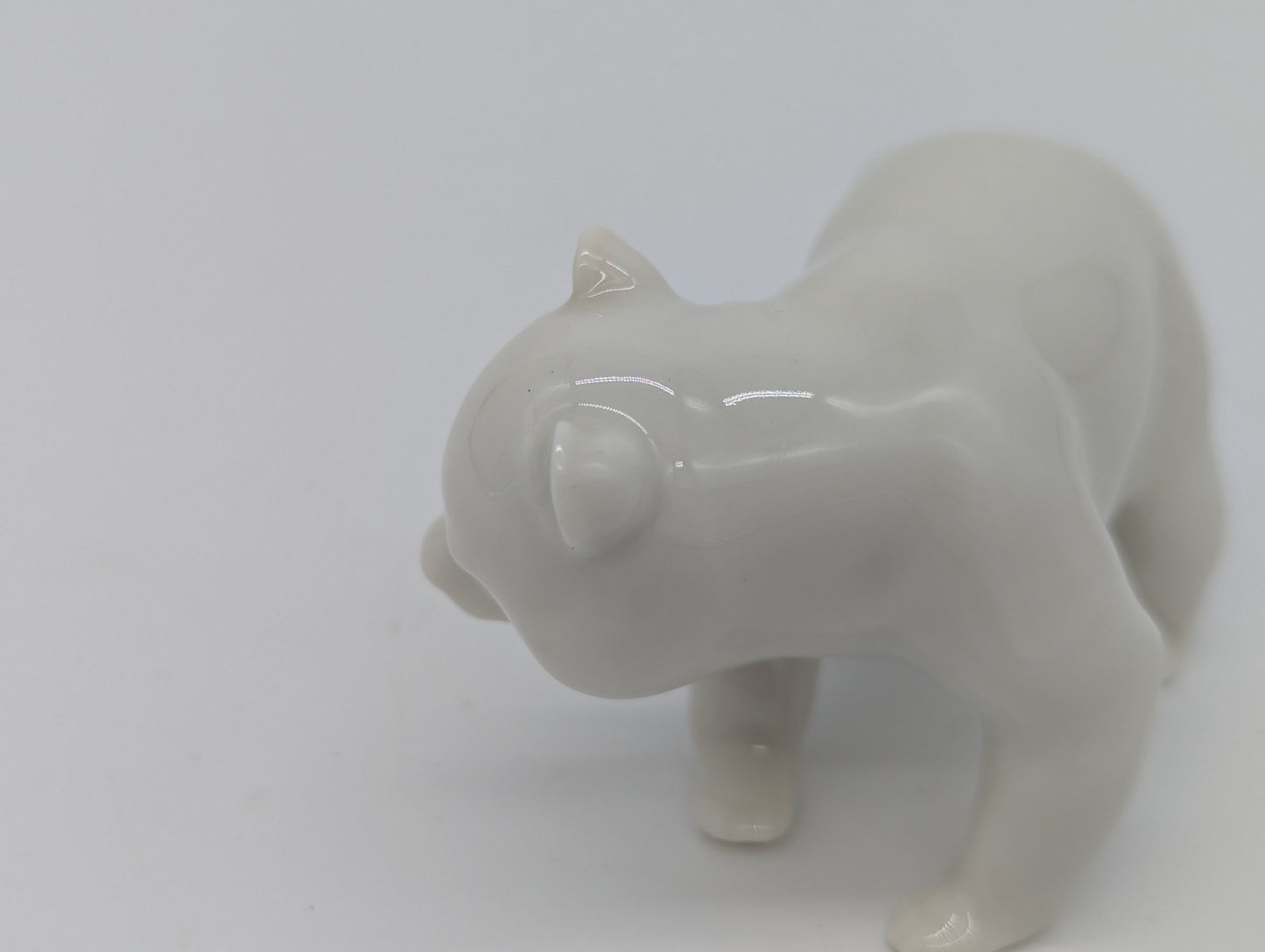 Porzellanfigur Bär Weiß Heinrich Germany Tierfigur
