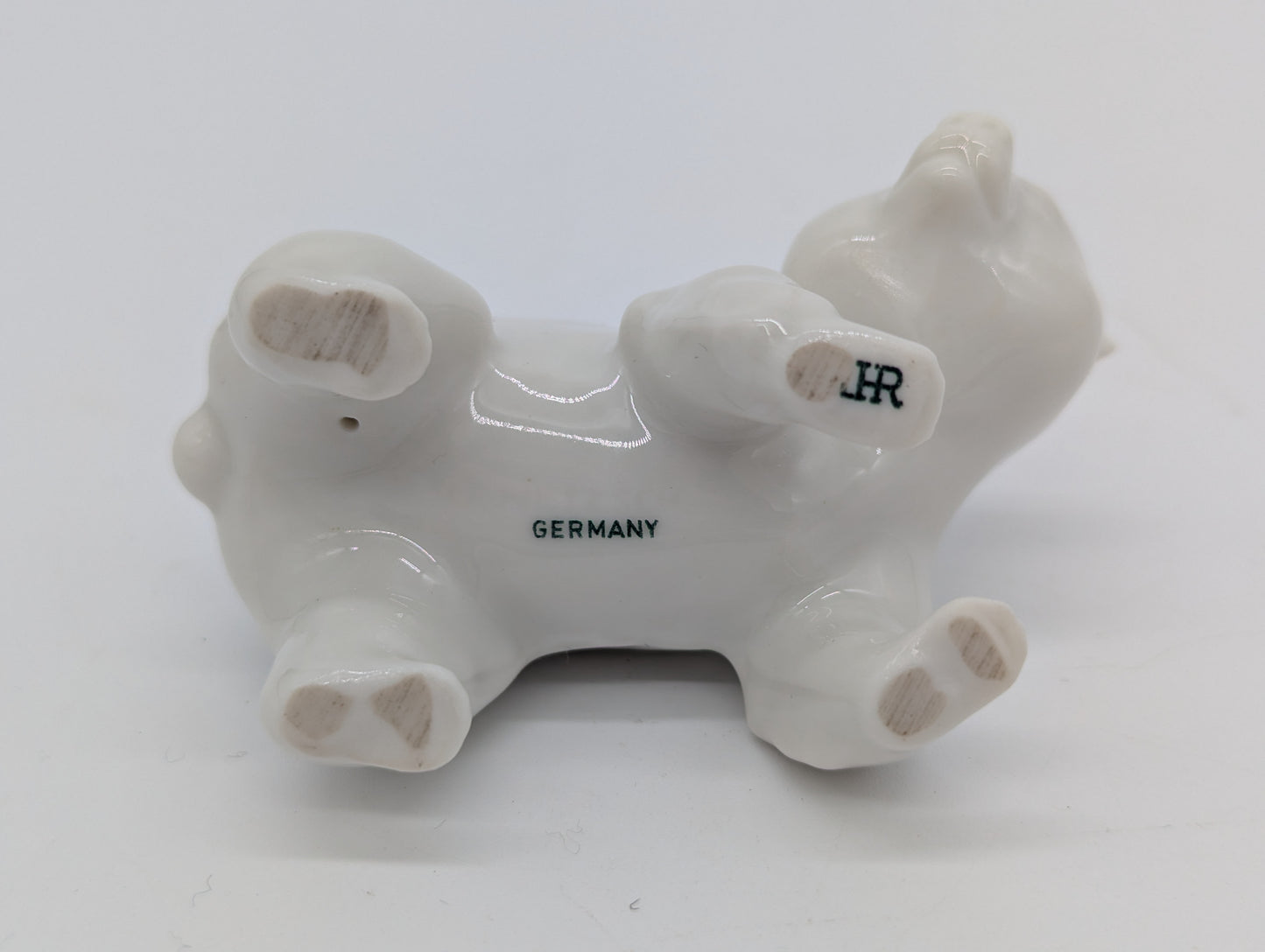 Porzellanfigur Bär Weiß Heinrich Germany Tierfigur