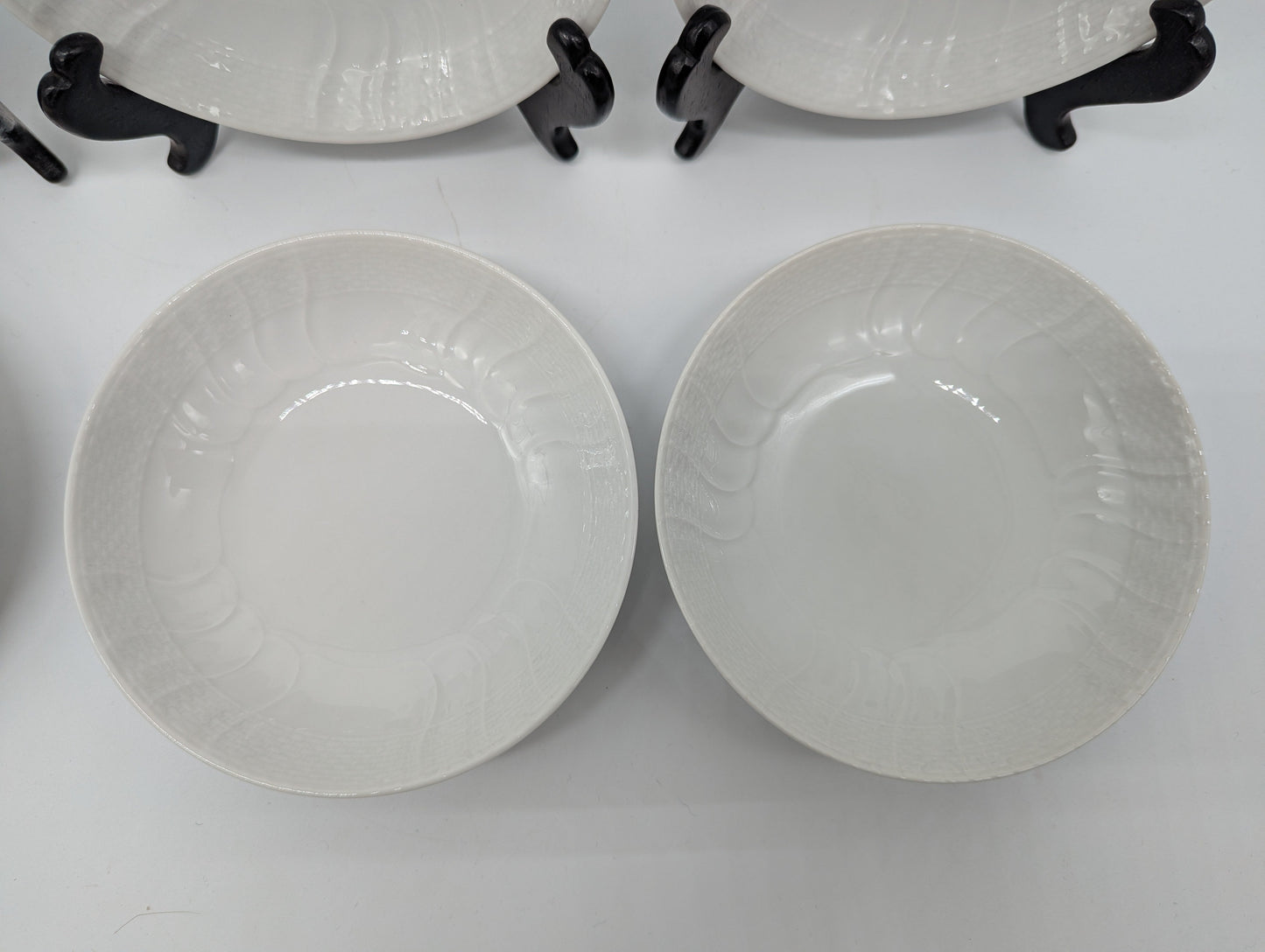 KPM Berlin Schälchen Set Kurland Weiß Reliefdekor 6 Stück