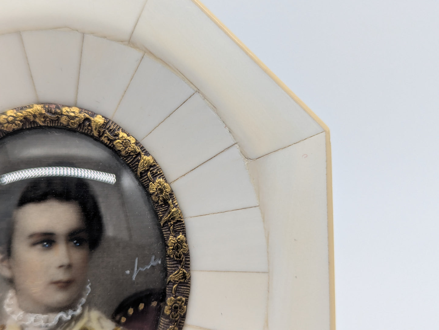 Lupenmalerei Porträt König Ludwig II. von Bayern nach J. Stieler