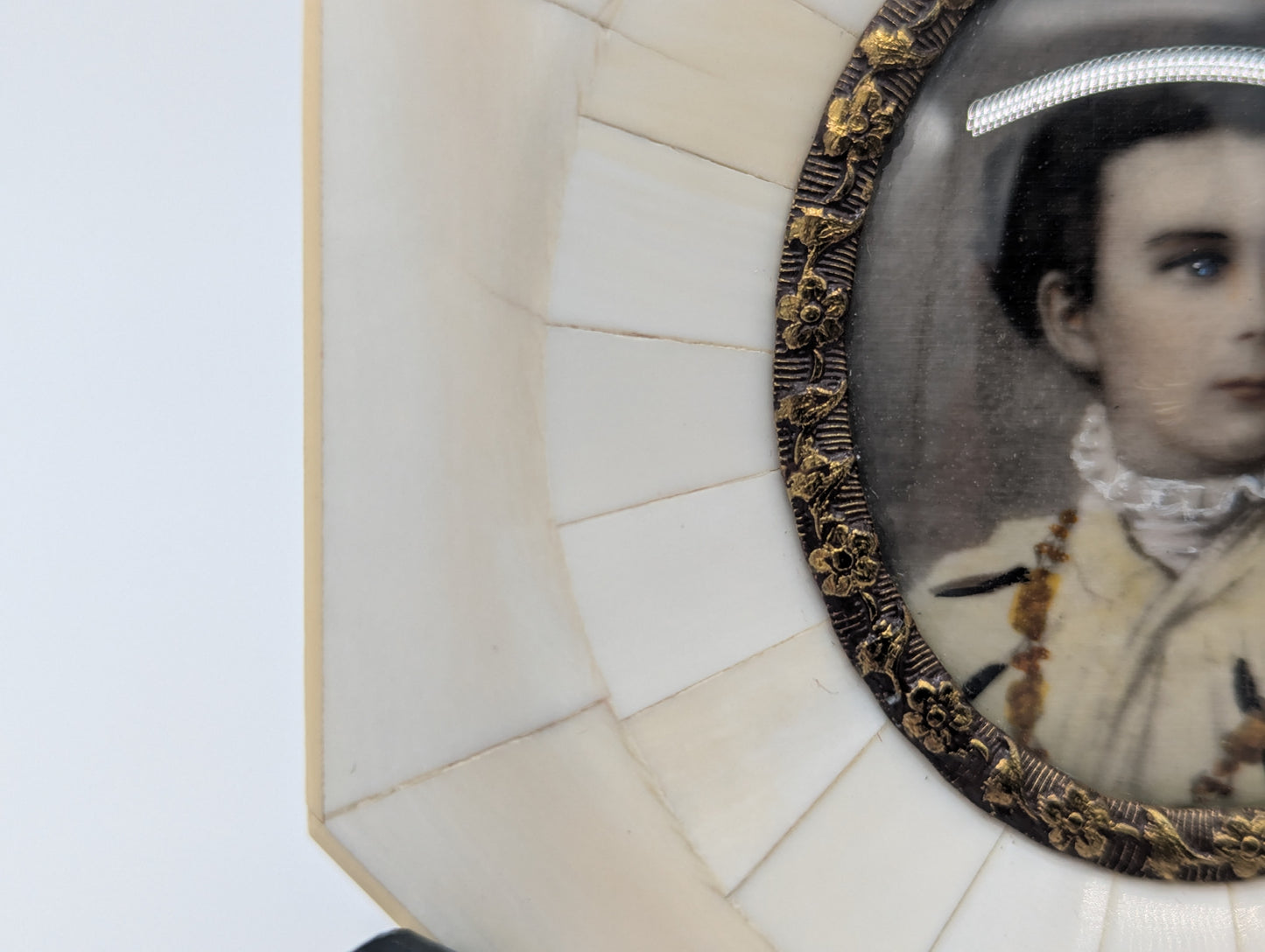 Lupenmalerei Porträt König Ludwig II. von Bayern nach J. Stieler