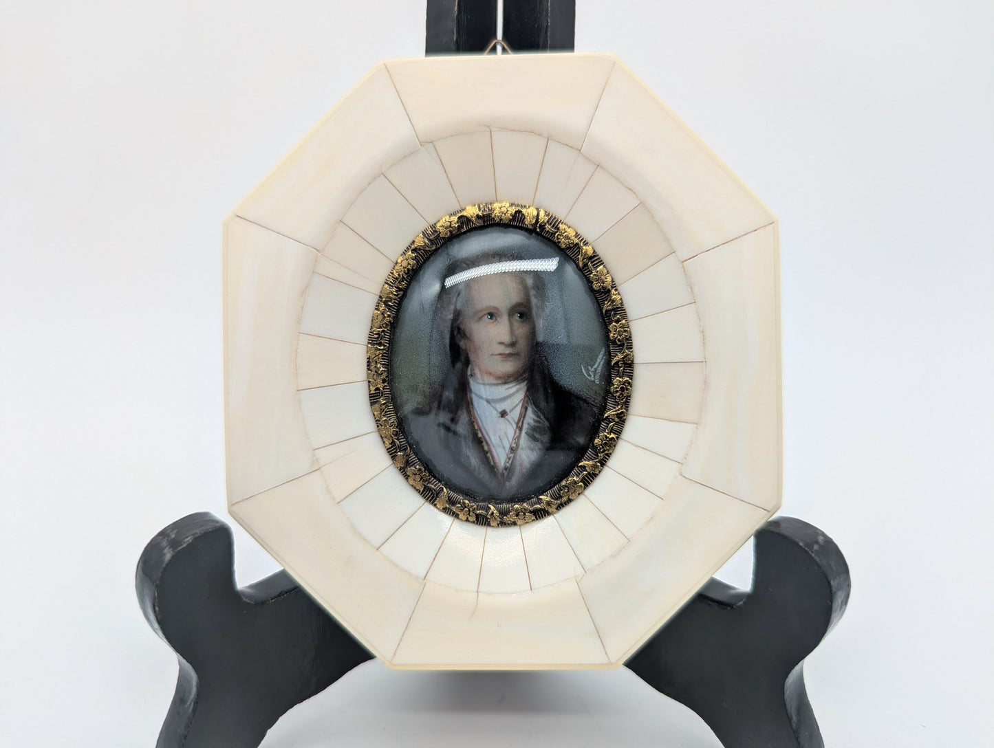 Lupenmalerei Miniaturmalerei Johann Wolfgang von Goethe nach Joseph Stieler