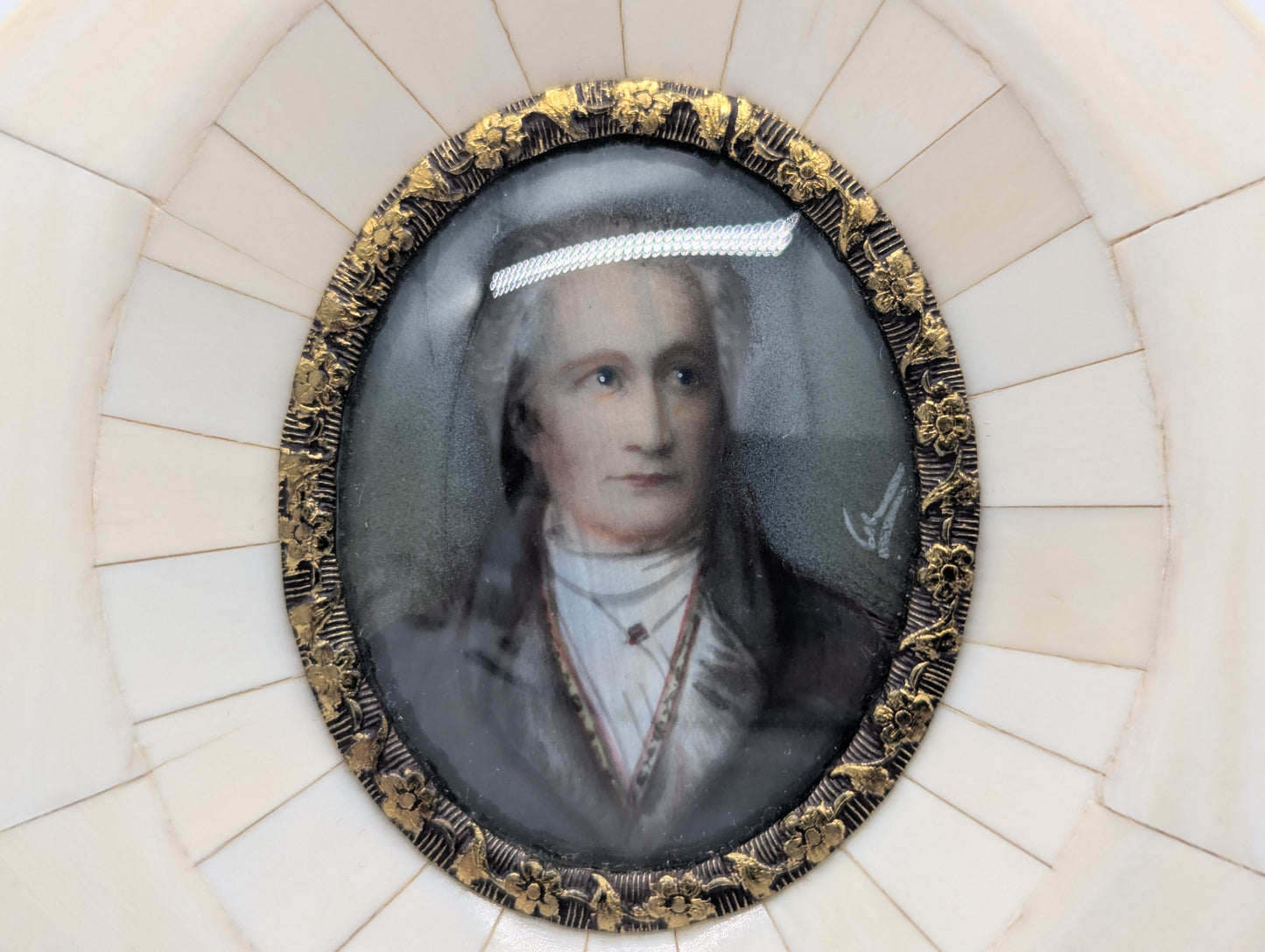 Lupenmalerei Miniaturmalerei Johann Wolfgang von Goethe nach Joseph Stieler