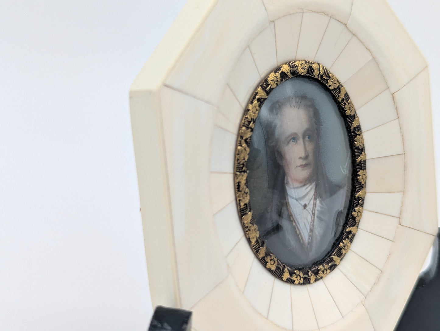 Lupenmalerei Miniaturmalerei Johann Wolfgang von Goethe nach Joseph Stieler