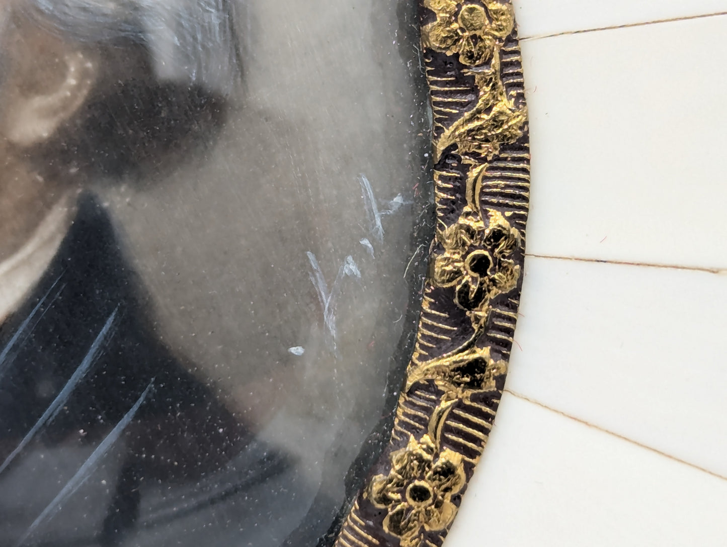 Lupenmalerei Richard Wagner nach Joseph Stieler Miniaturmalerei