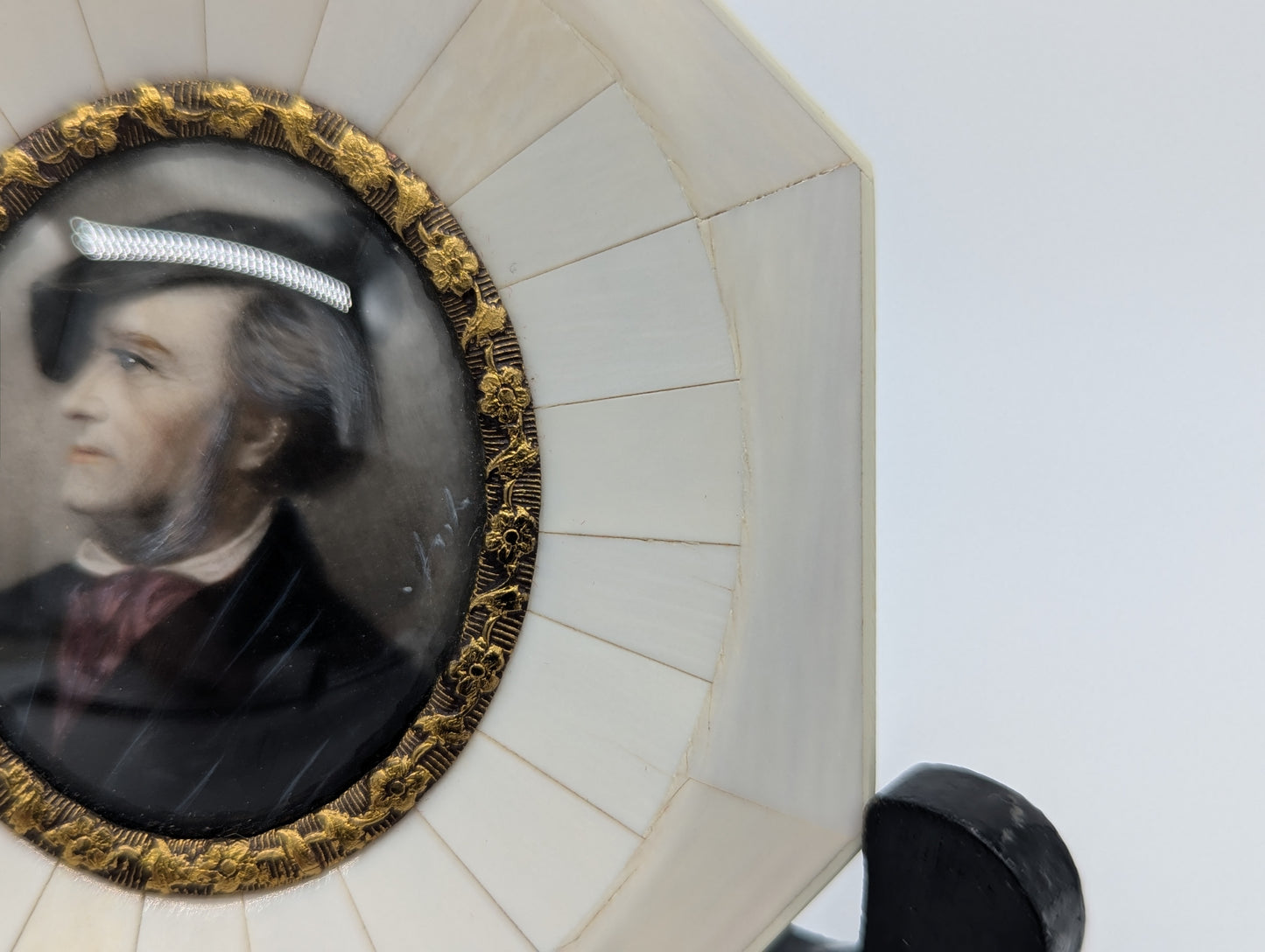 Lupenmalerei Richard Wagner nach Joseph Stieler Miniaturmalerei