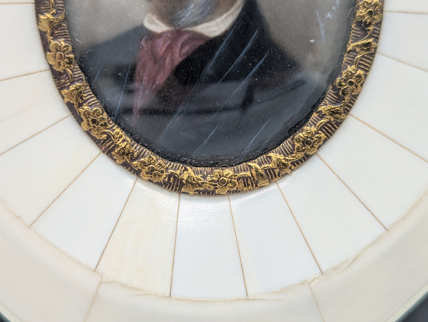 Lupenmalerei Richard Wagner nach Joseph Stieler Miniaturmalerei