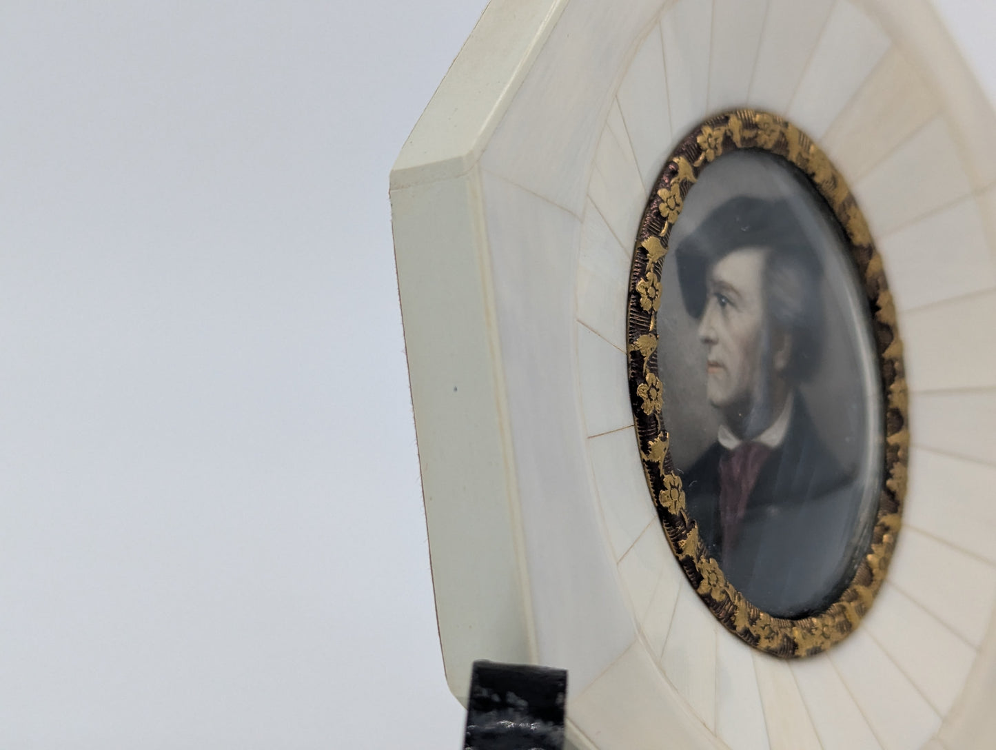 Lupenmalerei Richard Wagner nach Joseph Stieler Miniaturmalerei