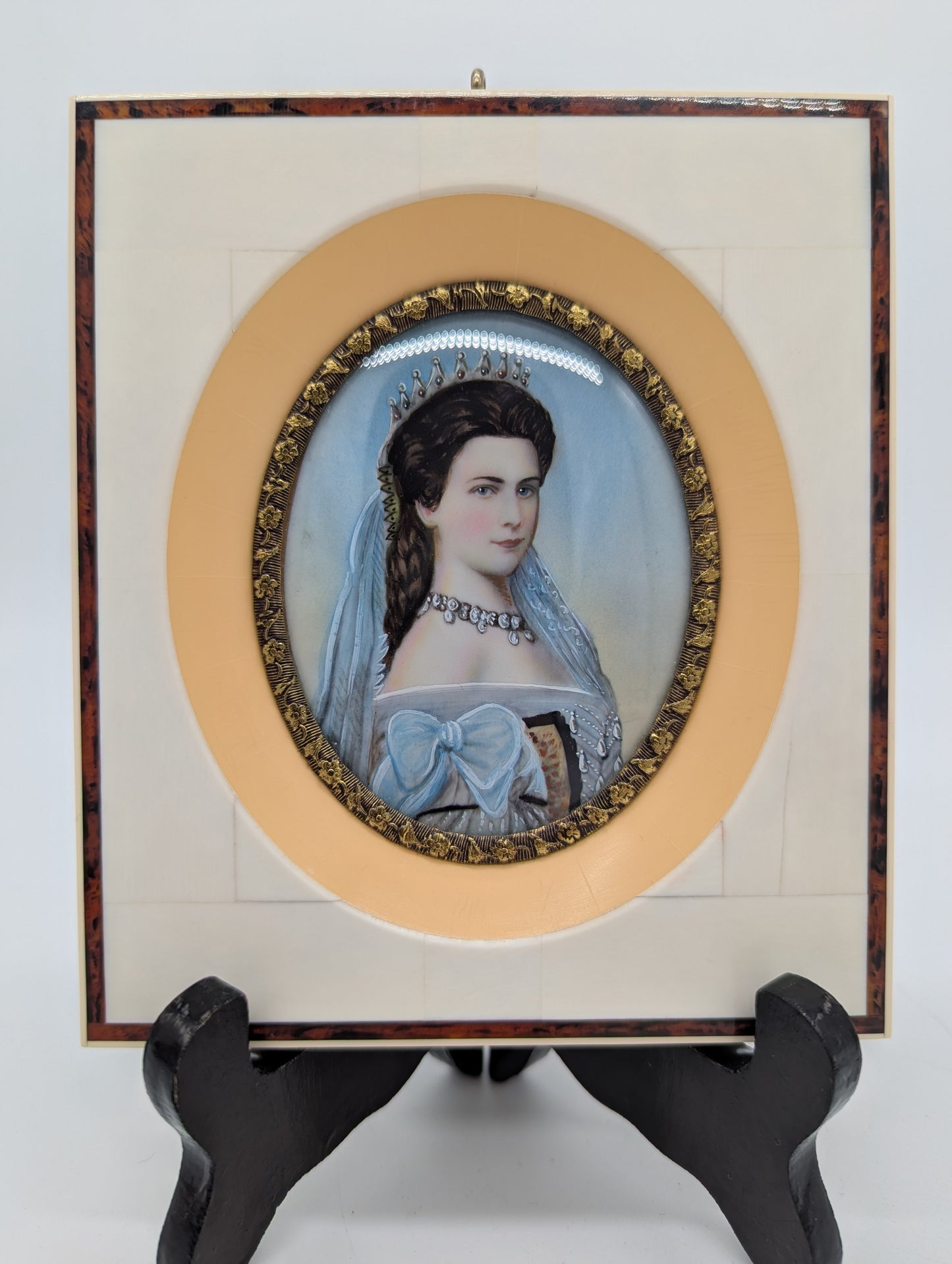 Lupenmalerei Miniaturmalerei Porträt Kaiserin Elisabeth Sisi Klassische Kunst