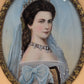 Lupenmalerei Miniaturmalerei Porträt Kaiserin Elisabeth Sisi Klassische Kunst