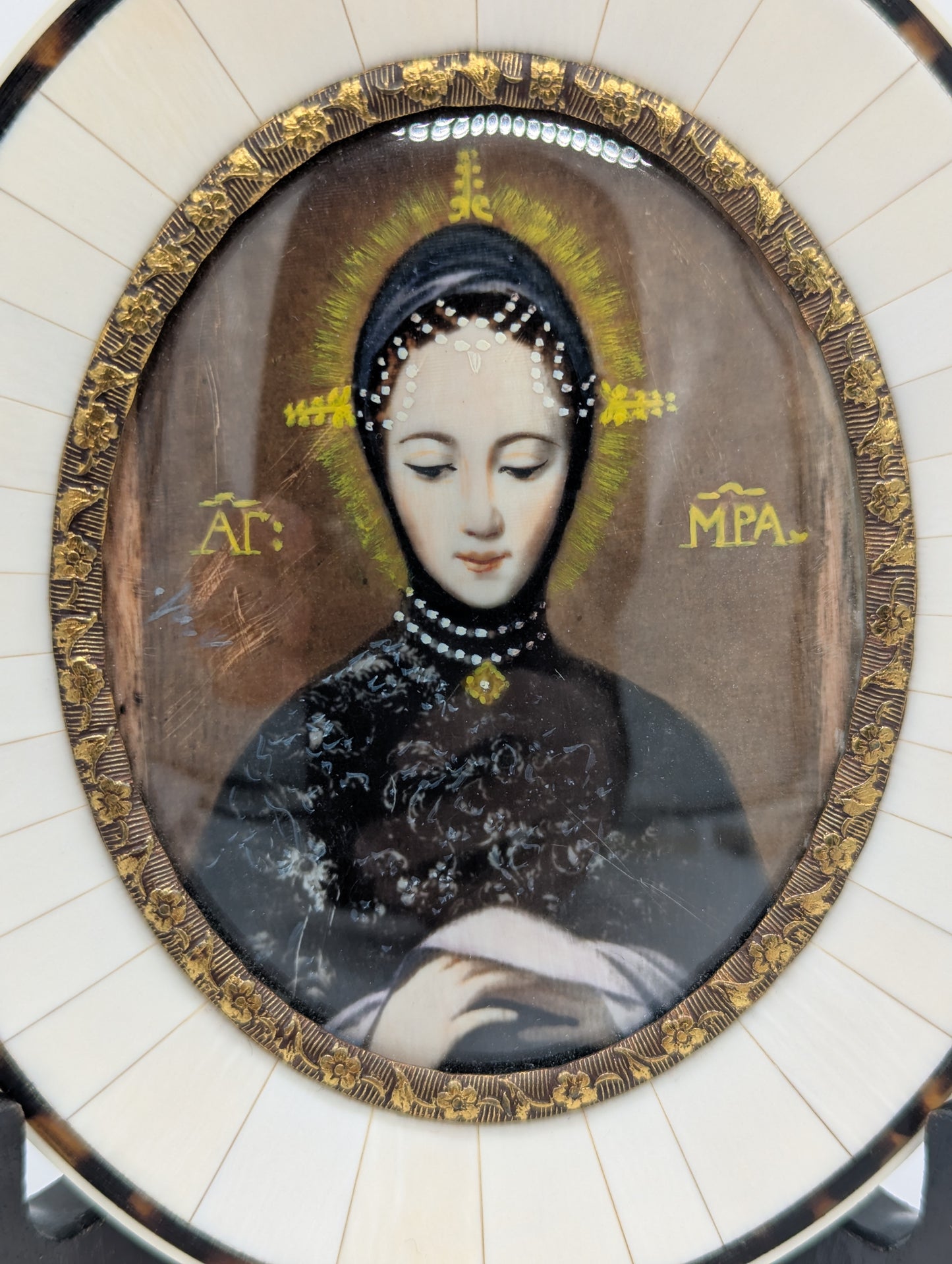 Lupenmalerei Miniaturmalerei Gnadenbild St Matthias Trier Religiöse Kunst Ikone