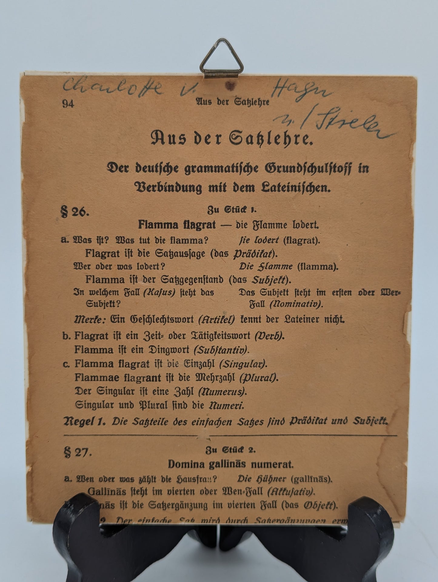 Lupenmalerei Porträt Prinzessin Charlotte von Hagen nach Joseph Stieler