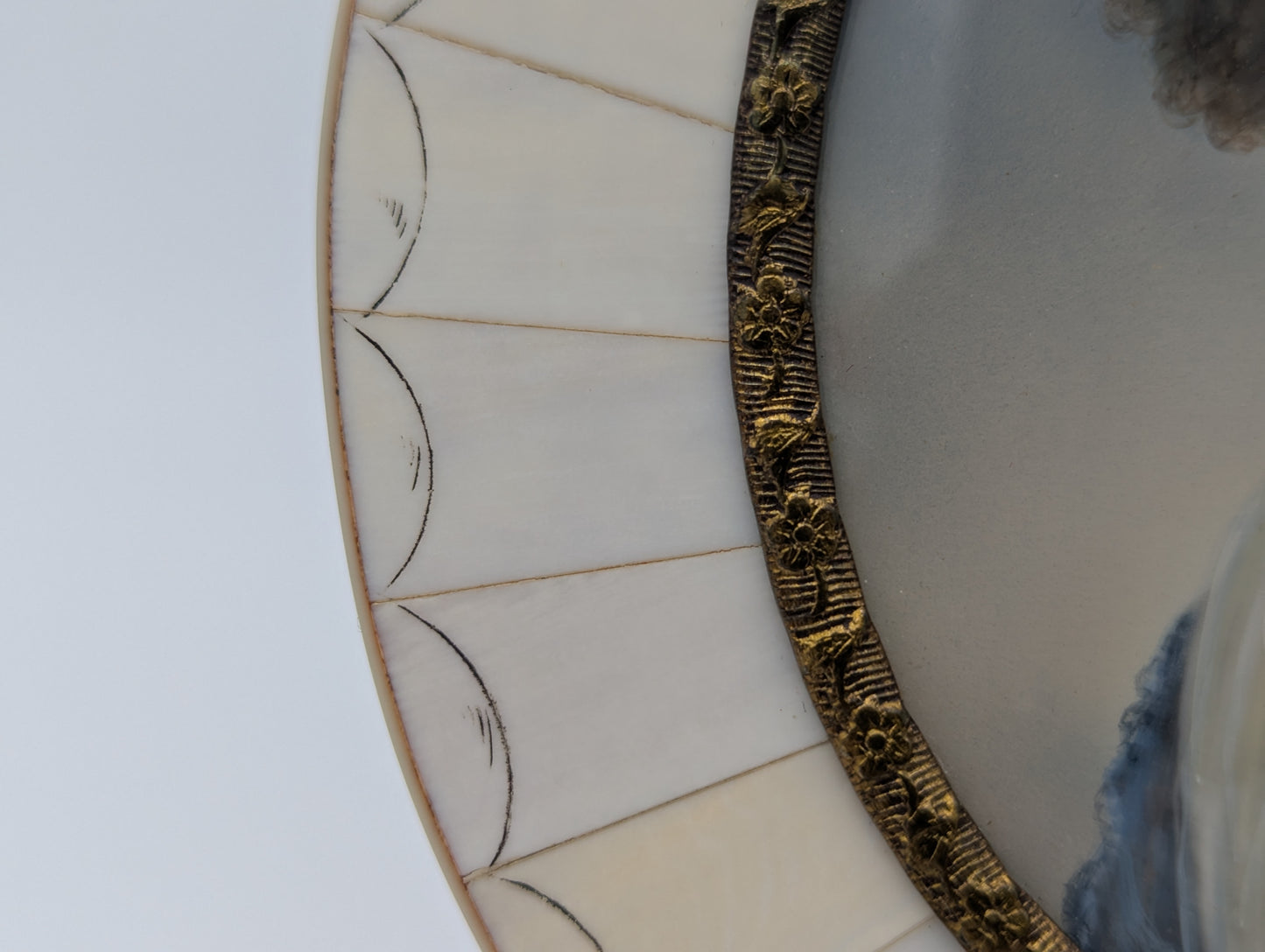 Gräfin Széchényi Lupenmalerei Porträt Miniatur signiert Füger