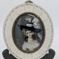 Lupenmalerei Herzogin von Devonshire Porträt Miniatur im ovalen Rahmen