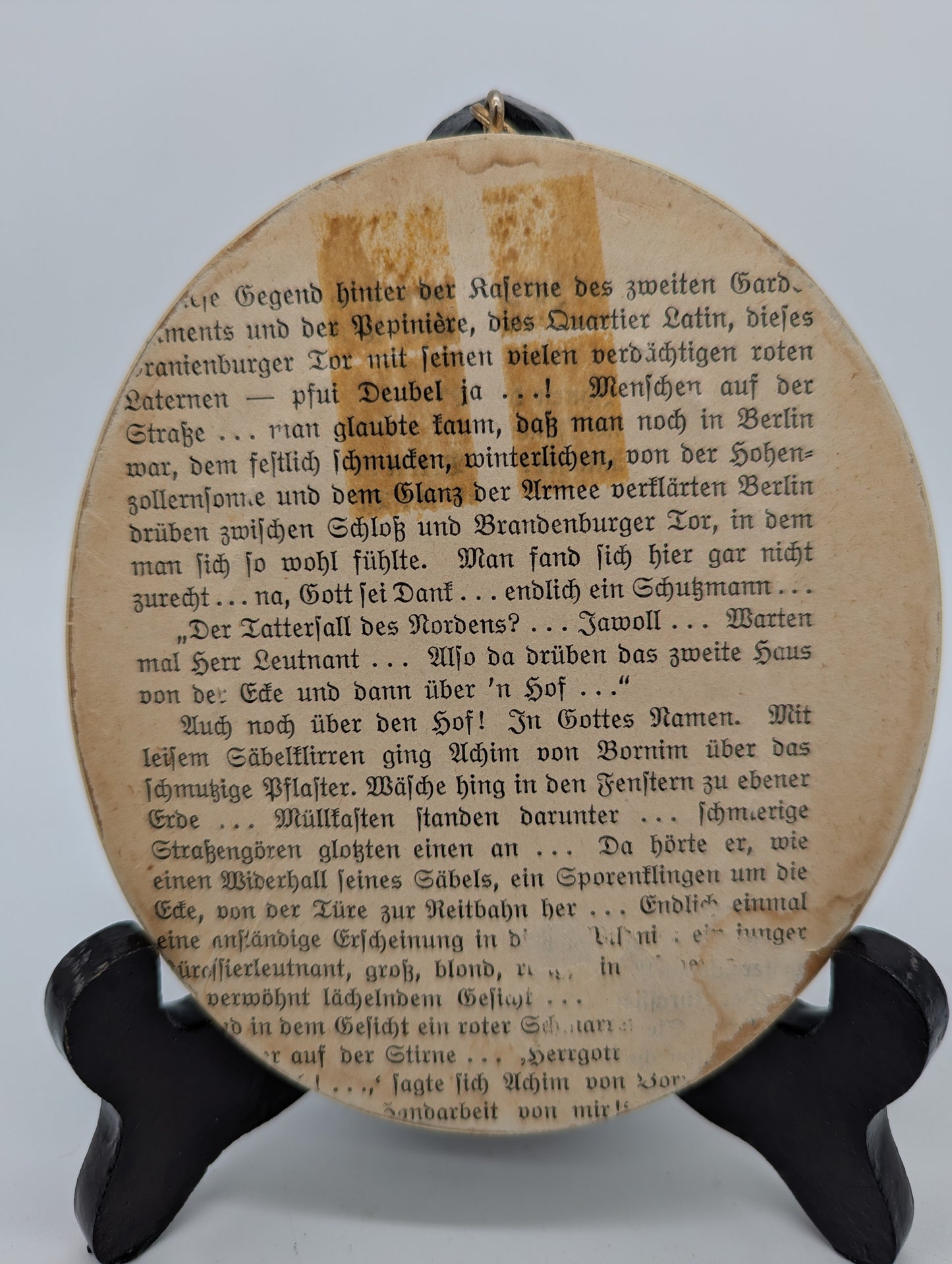 Lupenmalerei Herzogin von Devonshire Porträt Miniatur im ovalen Rahmen