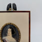 Marie von Bayern Lupenmalerei Porträt Miniatur im rechteckigen Rahmen