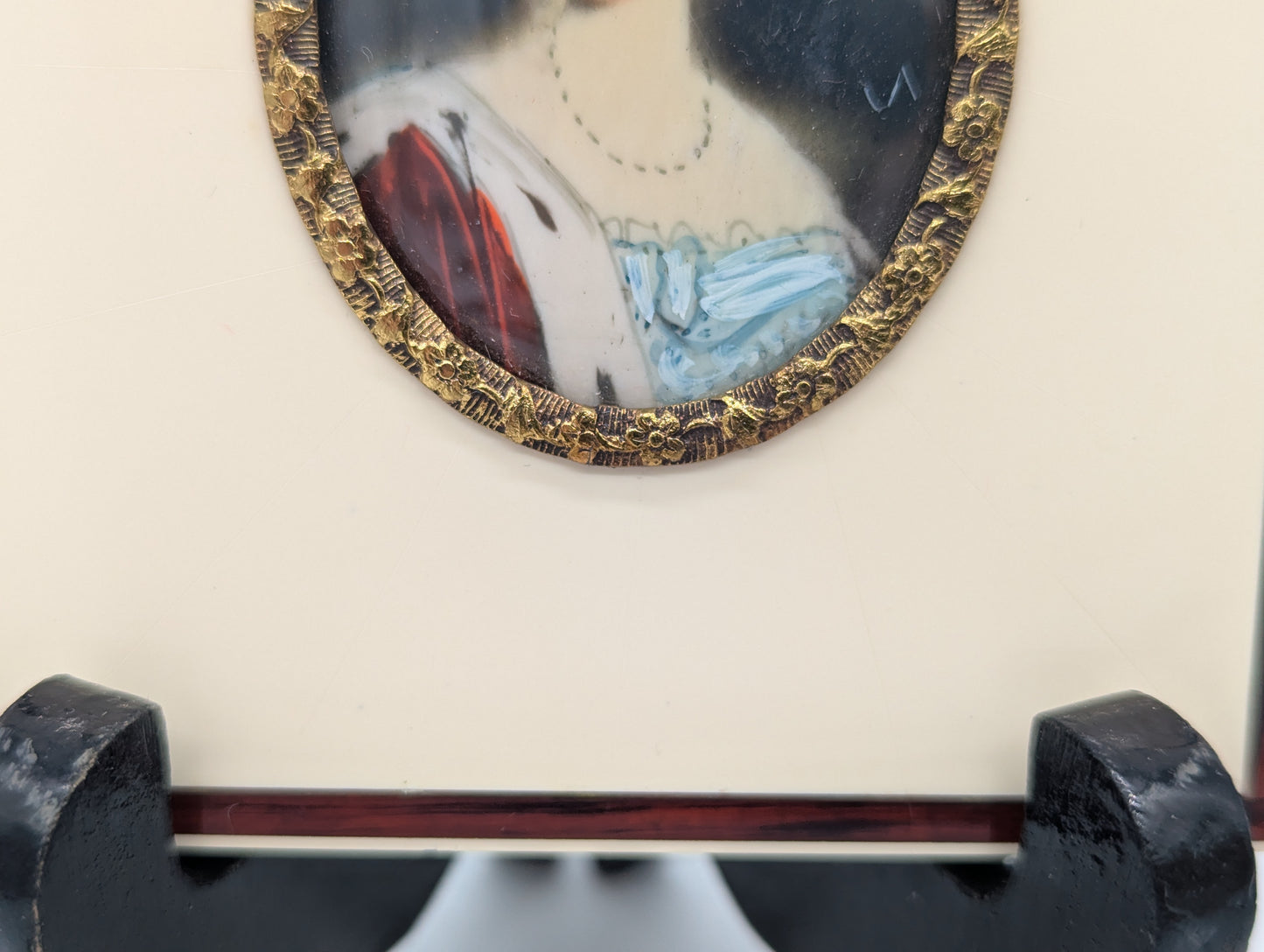 Marie von Bayern Lupenmalerei Porträt Miniatur im rechteckigen Rahmen