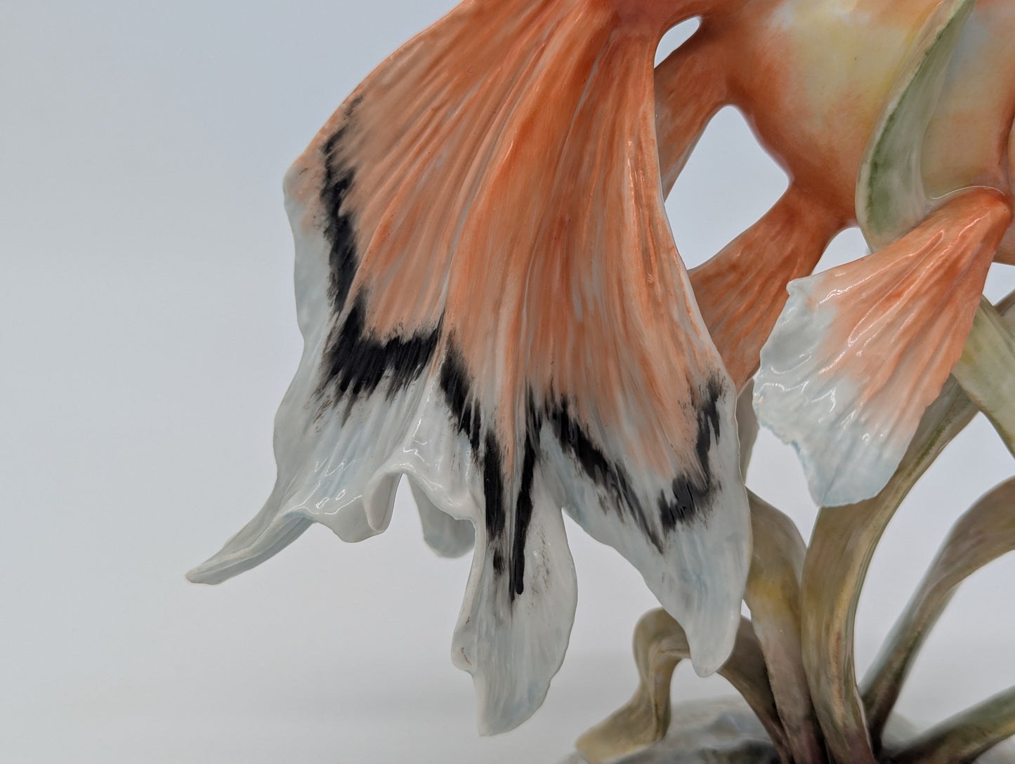 Rosenthal Goldfisch Figur Fritz Heidenreich Porzellan handbemalt Skulptur